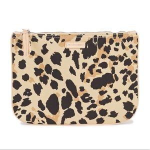 ZIMMERMAN Leather & Canvas Clutch Bag in Leopard - New With Tags